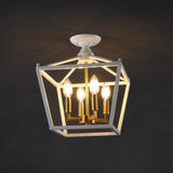 Flergo Iron Modern Farmhouse LED Flush Mount
