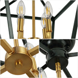 Flergo Iron Modern Farmhouse LED Flush Mount