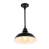 Antique 12.25" Farmhouse Industrial Indoor/Outdoor Iron LED Pendant