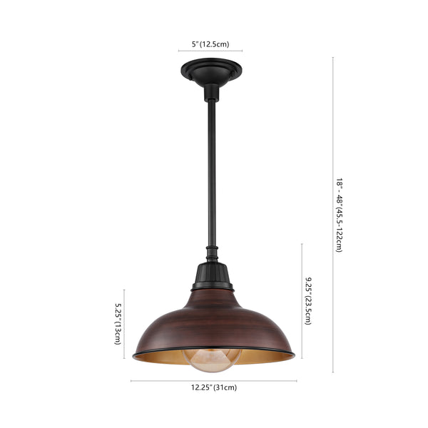 Dimension Image Wood Finish/Copper