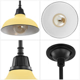 Antique 12.25" Farmhouse Industrial Indoor/Outdoor Iron LED Pendant