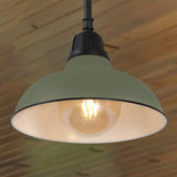 Antique 12.25" Farmhouse Industrial Indoor/Outdoor Iron LED Pendant