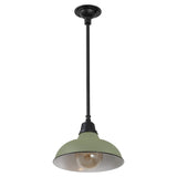 Antique 12.25" Farmhouse Industrial Indoor/Outdoor Iron LED Pendant