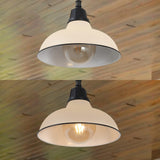 Antique 12.25" Farmhouse Industrial Indoor/Outdoor Iron LED Pendant