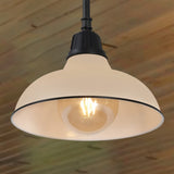 Antique 12.25" Farmhouse Industrial Indoor/Outdoor Iron LED Pendant