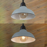 Antique 12.25" Farmhouse Industrial Indoor/Outdoor Iron LED Pendant