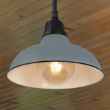Antique 12.25" Farmhouse Industrial Indoor/Outdoor Iron LED Pendant