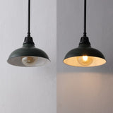 Antique 12.25" Farmhouse Industrial Indoor/Outdoor Iron LED Pendant