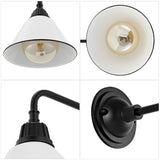 Croydon 9.63"  Farmhouse Industrial Indoor/Outdoor Iron LED Gooseneck Arm Outdoor Sconce