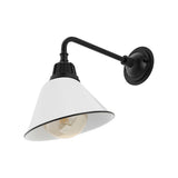 Croydon 9.63"  Farmhouse Industrial Indoor/Outdoor Iron LED Gooseneck Arm Outdoor Sconce
