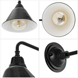 Croydon 9.63"  Farmhouse Industrial Indoor/Outdoor Iron LED Gooseneck Arm Outdoor Sconce