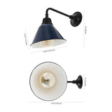 Croydon 9.63"  Farmhouse Industrial Indoor/Outdoor Iron LED Gooseneck Arm Outdoor Sconce
