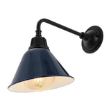 Croydon 9.63"  Farmhouse Industrial Indoor/Outdoor Iron LED Gooseneck Arm Outdoor Sconce