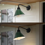 Croydon 9.63"  Farmhouse Industrial Indoor/Outdoor Iron LED Gooseneck Arm Outdoor Sconce