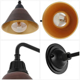 Croydon 9.63"  Farmhouse Industrial Indoor/Outdoor Iron LED Gooseneck Arm Outdoor Sconce
