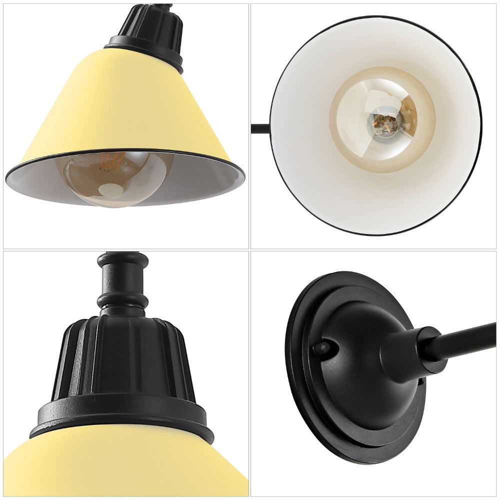 Croydon 9.63"  Farmhouse Industrial Indoor/Outdoor Iron LED Gooseneck Arm Outdoor Sconce