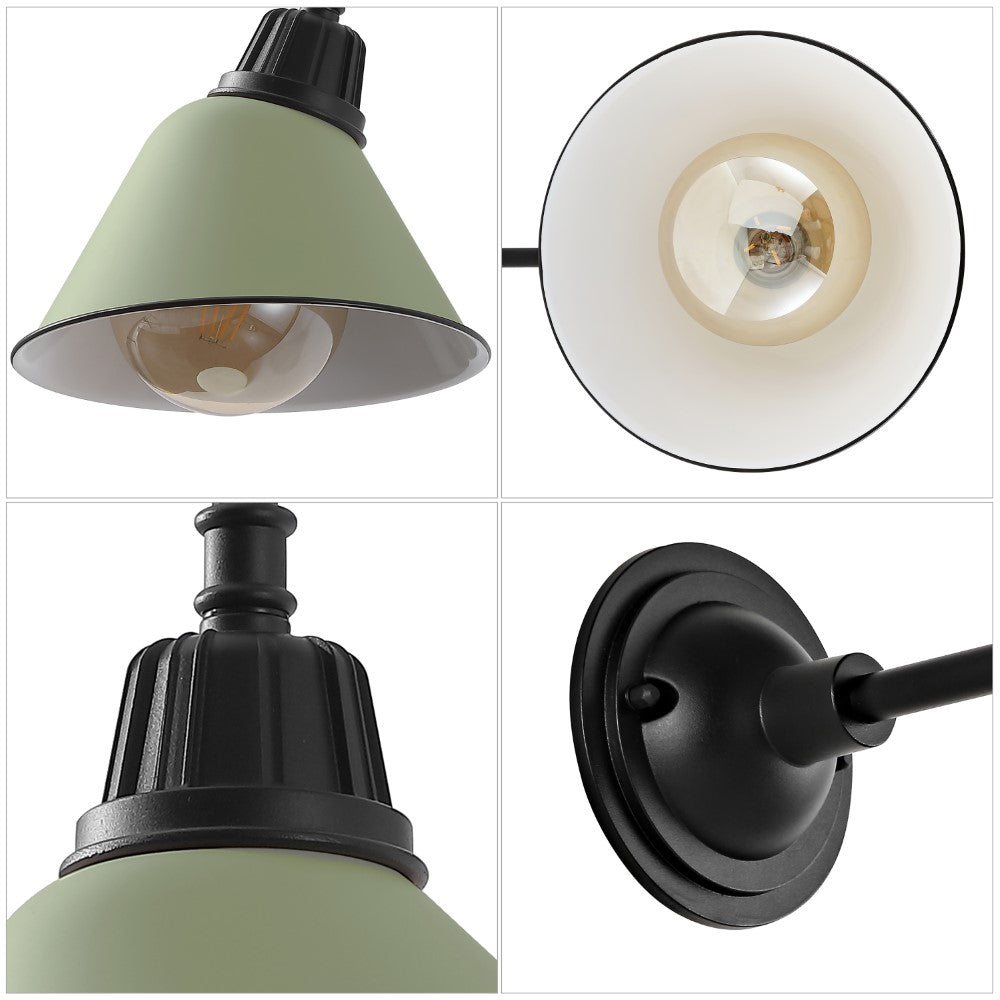 Croydon 9.63"  Farmhouse Industrial Indoor/Outdoor Iron LED Gooseneck Arm Outdoor Sconce