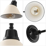 Croydon 9.63"  Farmhouse Industrial Indoor/Outdoor Iron LED Gooseneck Arm Outdoor Sconce