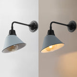 Croydon 9.63"  Farmhouse Industrial Indoor/Outdoor Iron LED Gooseneck Arm Outdoor Sconce