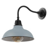 Flynix 12.25" Farmhouse Industrial Indoor/Outdoor Iron LED Gooseneck Arm Outdoor Sconce