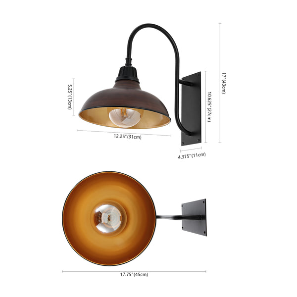Dimension Image Wood Finish/Copper