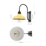 Carson 12.25" Farmhouse Industrial Indoor/Outdoor Iron LED Gooseneck Arm Outdoor Sconce