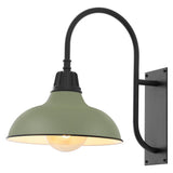 Carson 12.25" Farmhouse Industrial Indoor/Outdoor Iron LED Gooseneck Arm Outdoor Sconce