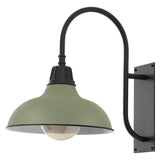Carson 12.25" Farmhouse Industrial Indoor/Outdoor Iron LED Gooseneck Arm Outdoor Sconce