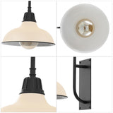 Carson 12.25" Farmhouse Industrial Indoor/Outdoor Iron LED Gooseneck Arm Outdoor Sconce