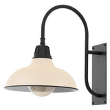 Carson 12.25" Farmhouse Industrial Indoor/Outdoor Iron LED Gooseneck Arm Outdoor Sconce