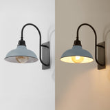 Carson 12.25" Farmhouse Industrial Indoor/Outdoor Iron LED Gooseneck Arm Outdoor Sconce