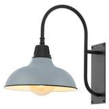 Carson 12.25" Farmhouse Industrial Indoor/Outdoor Iron LED Gooseneck Arm Outdoor Sconce
