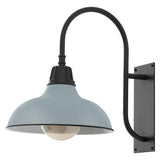 Carson 12.25" Farmhouse Industrial Indoor/Outdoor Iron LED Gooseneck Arm Outdoor Sconce