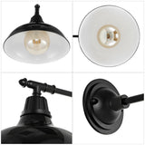 Tarif 12.25" Farmhouse Industrial Indoor/Outdoor Iron LED Victorian Arm Outdoor Sconce