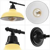Tarif 12.25" Farmhouse Industrial Indoor/Outdoor Iron LED Victorian Arm Outdoor Sconce