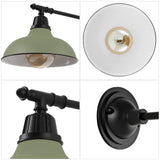 Tarif 12.25" Farmhouse Industrial Indoor/Outdoor Iron LED Victorian Arm Outdoor Sconce
