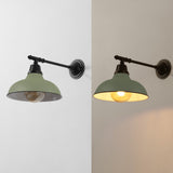 Tarif 12.25" Farmhouse Industrial Indoor/Outdoor Iron LED Victorian Arm Outdoor Sconce