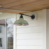Tarif 12.25" Farmhouse Industrial Indoor/Outdoor Iron LED Victorian Arm Outdoor Sconce