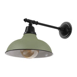 Tarif 12.25" Farmhouse Industrial Indoor/Outdoor Iron LED Victorian Arm Outdoor Sconce