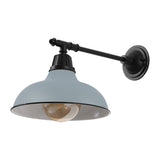 Tarif 12.25" Farmhouse Industrial Indoor/Outdoor Iron LED Victorian Arm Outdoor Sconce