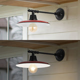 Southport 12" Farmhouse Industrial Indoor/Outdoor Iron LED Victorian Arm Outdoor Sconce