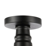Yasu Classic Industrial Indoor/Outdoor Iron LED Semi Flush Mount