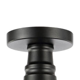 Yasu Classic Industrial Indoor/Outdoor Iron LED Semi Flush Mount
