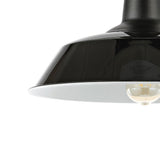 Yasu Classic Industrial Indoor/Outdoor Iron LED Semi Flush Mount