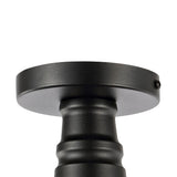Yasu Classic Industrial Indoor/Outdoor Iron LED Semi Flush Mount
