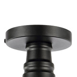 Yasu Classic Industrial Indoor/Outdoor Iron LED Semi Flush Mount