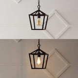 Pagoda 8" Vintage Farmhouse Iron Chain Pagoda LED Pendant