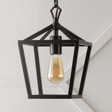 Pagoda 8" Vintage Farmhouse Iron Chain Pagoda LED Pendant
