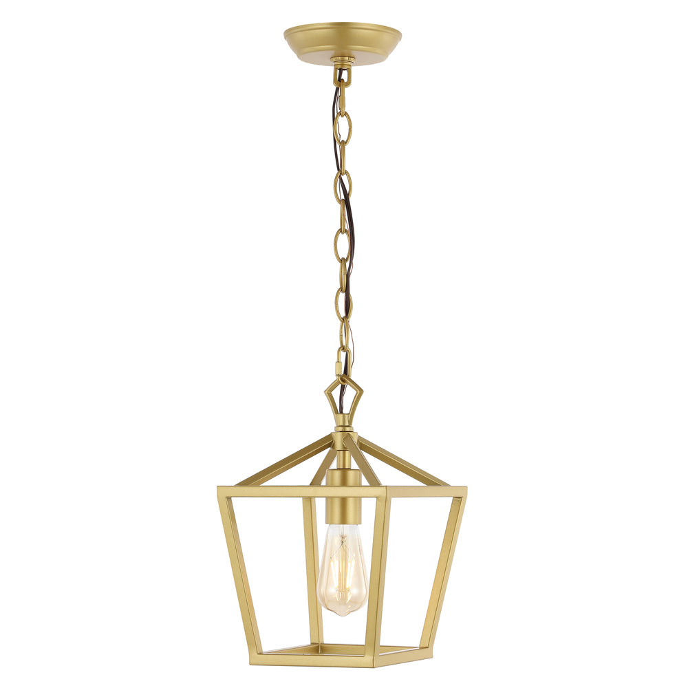 Pagoda 8" Vintage Farmhouse Iron Chain Pagoda LED Pendant