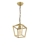 Pagoda 8" Vintage Farmhouse Iron Chain Pagoda LED Pendant